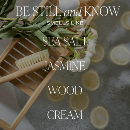 Be Still and Know Soy Candle - Clear Jar - 9 oz - My American Goods