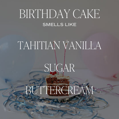 Birthday Cake Soy Candle - Clear Jar - 9 oz - My American Goods