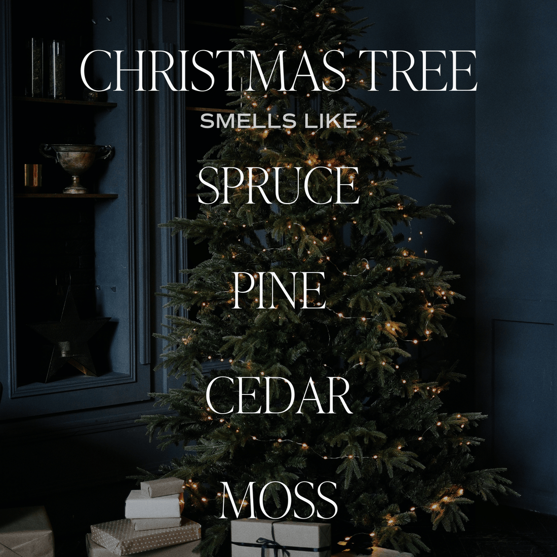 Christmas Tree Soy Candle - Amber Jar - 9 oz - My American Goods