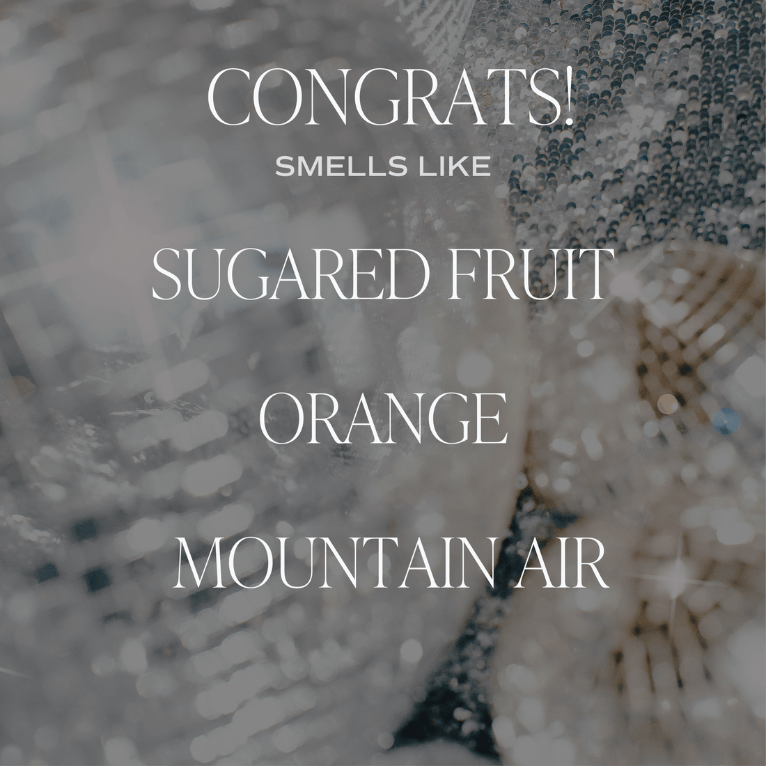 Congrats! Soy Candle - Clear Jar - 9 oz (Island AIr) - My American Goods