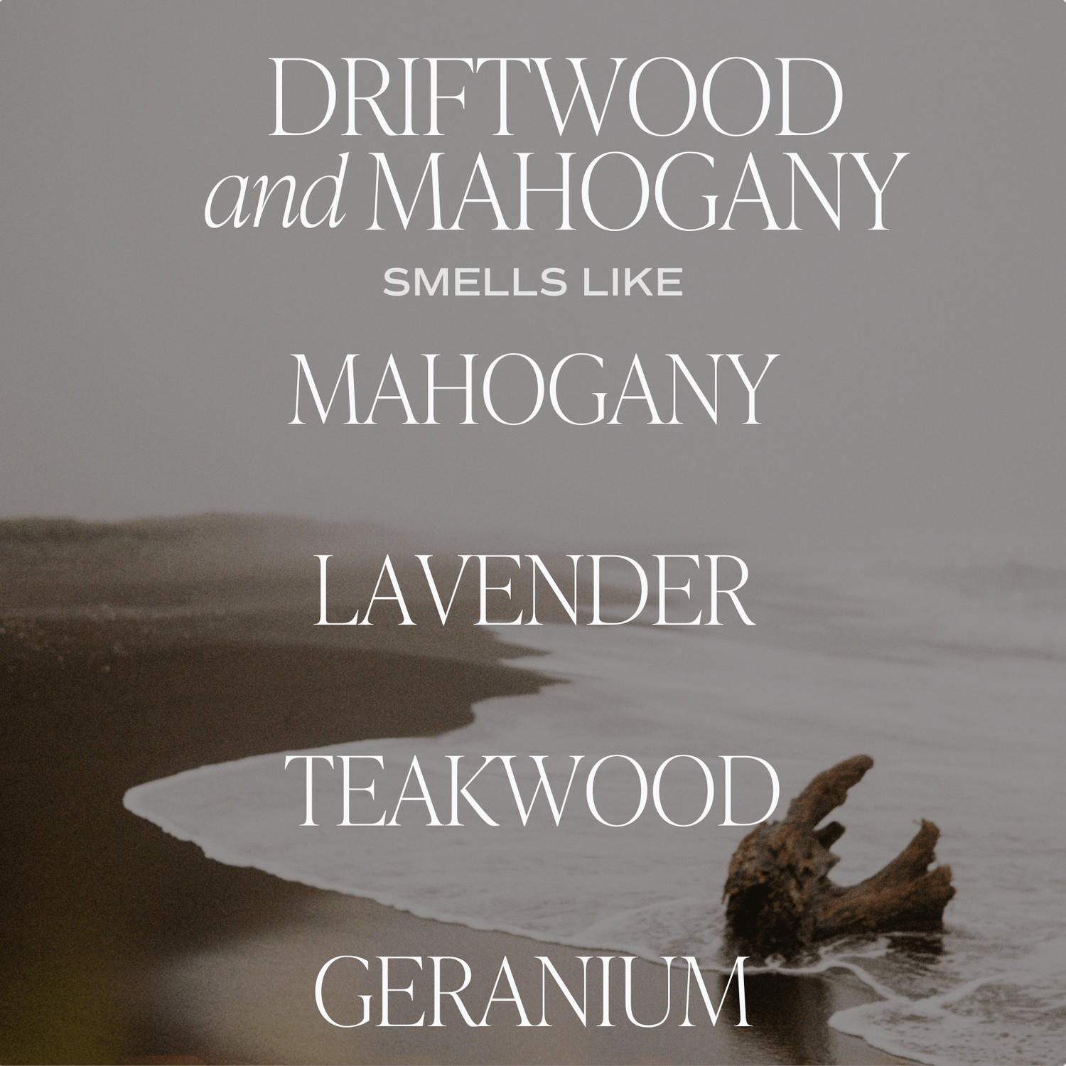 Driftwood and Mahogany Soy Candle - Amber Jar - 9 oz - My American Goods