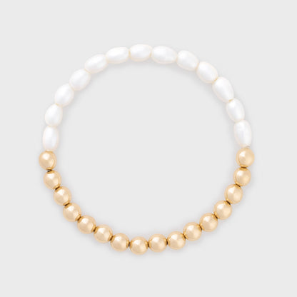 Half Pearl Half Juno Bracelet
