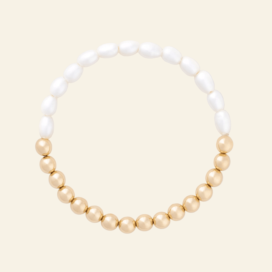 Half Pearl Half Juno Bracelet