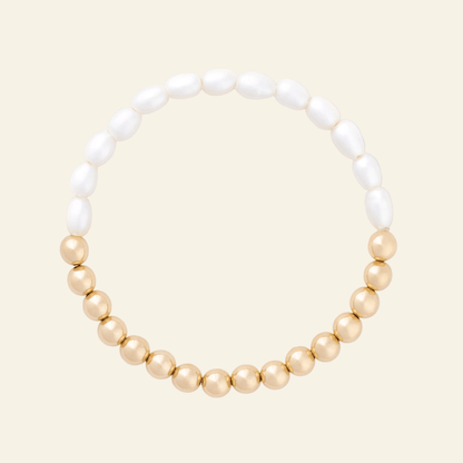 Half Pearl Half Juno Bracelet