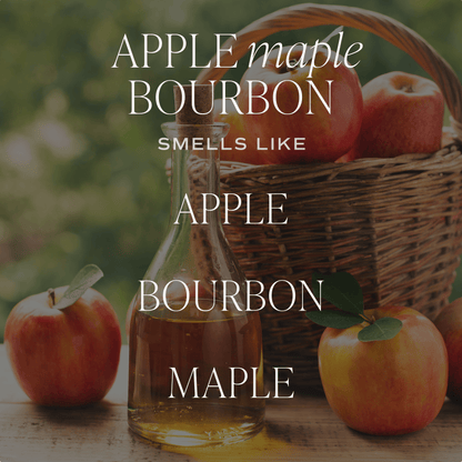 Apple Maple Bourbon Soy Candle - Tan Matte Jar - 15 oz (Sunday Brunch) - My American Goods