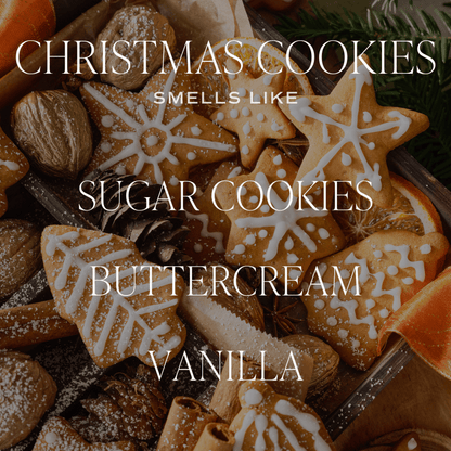 Christmas Cookies Soy Candle - Green Matte Jar - 15 oz (Sugar Cookies) - My American Goods