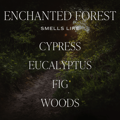 Enchanted Forest Soy Candle - Green Matte Jar - 15 oz (Cypress and Fig) - My American Goods