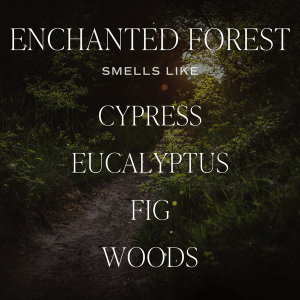 Enchanted Forest Soy Candle - Green Matte Jar - 15 oz (Cypress and Fig) - My American Goods