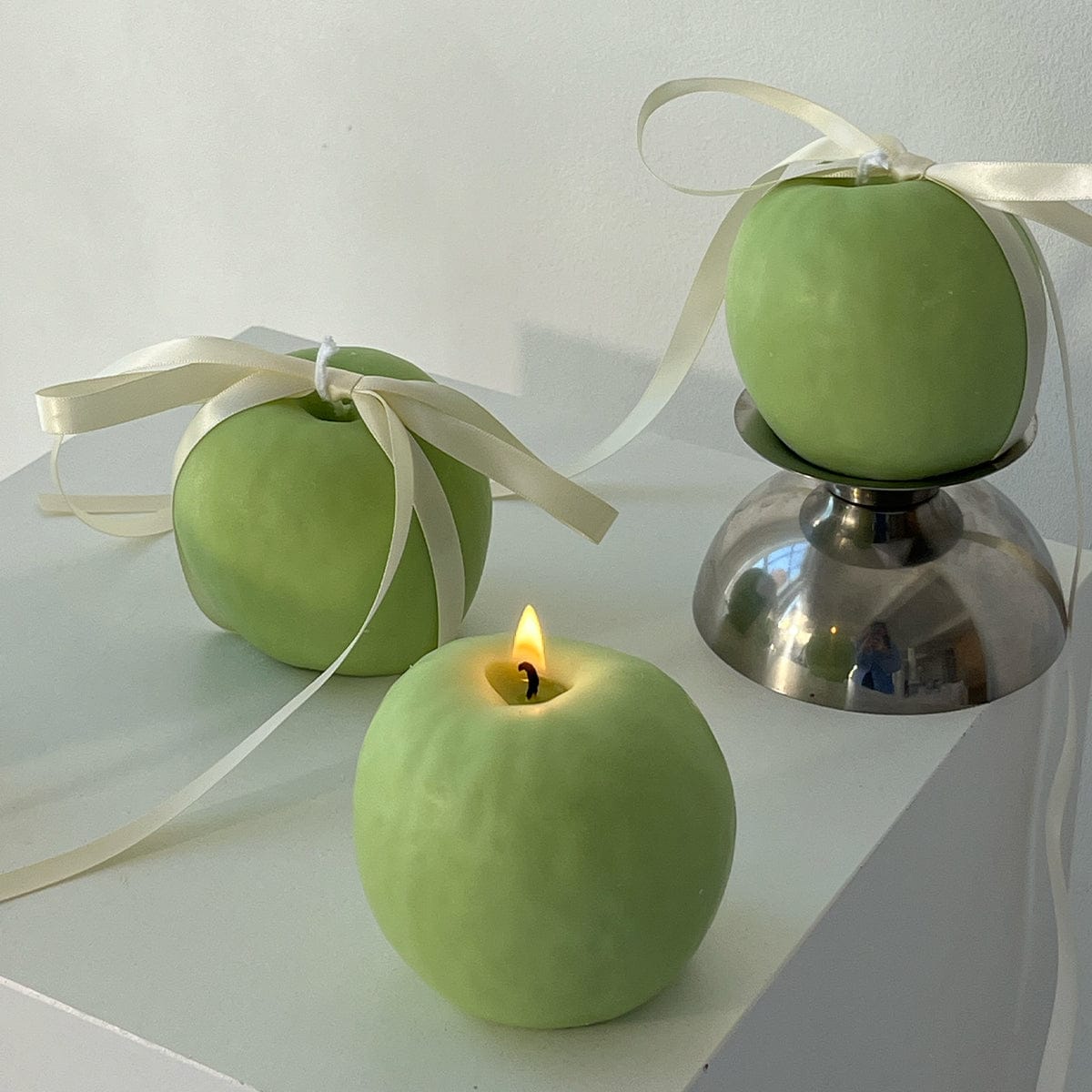 Scandles Farmers Markets Green / Apple Harvest / Single Apple Apple Candle