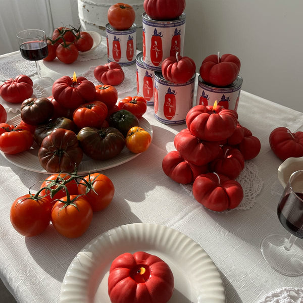 Scandles Farmers Markets Heirloom Tomato Candle - Red