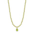 Hannah B by Hannah Bender Necklace Lime Jade Bead Necklace with Green Teardrop Pendant