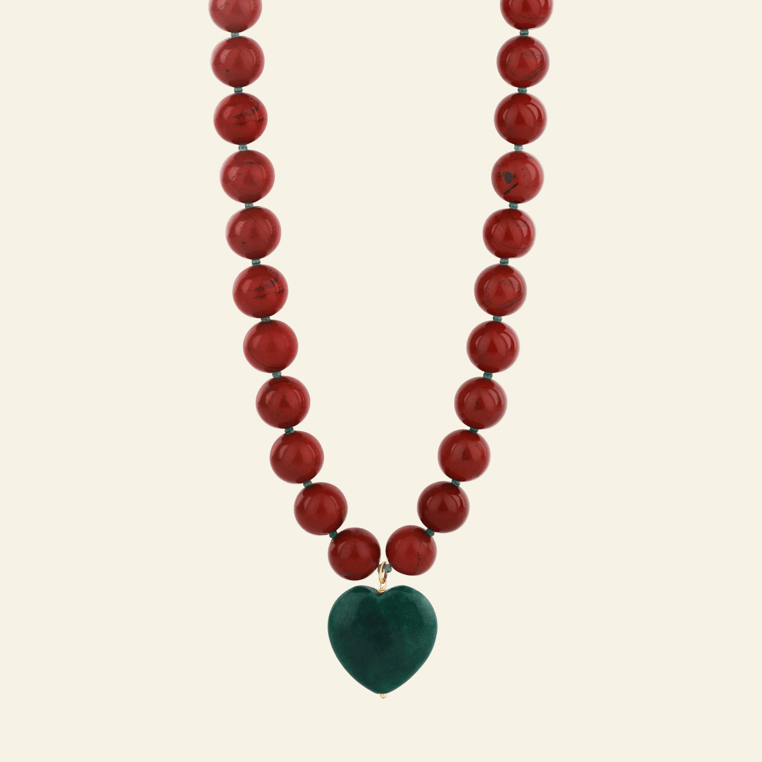 Heart of Jasper Statement Necklace