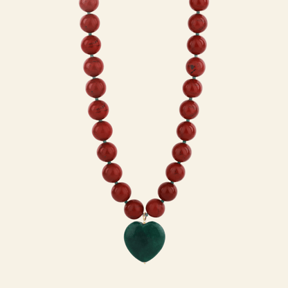 Heart of Jasper Statement Necklace