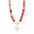 Hannah B by Hannah Bender Necklace Pink Removable Crystal Heart Necklace