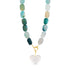 Hannah B by Hannah Bender Necklace Blue Removable Crystal Heart Necklace
