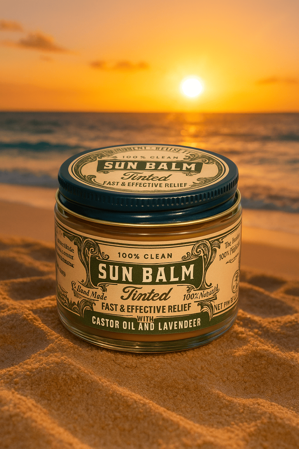 Roots and Leaves, LLC Sun Balm - Tinted Tallow Lavender Sunscreen