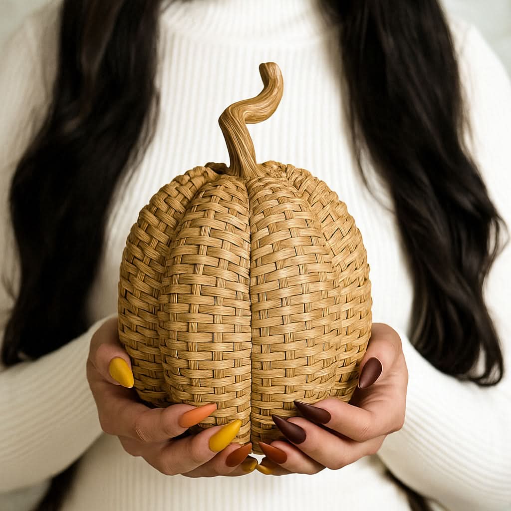 Rattan Pumpkins - My American Goods