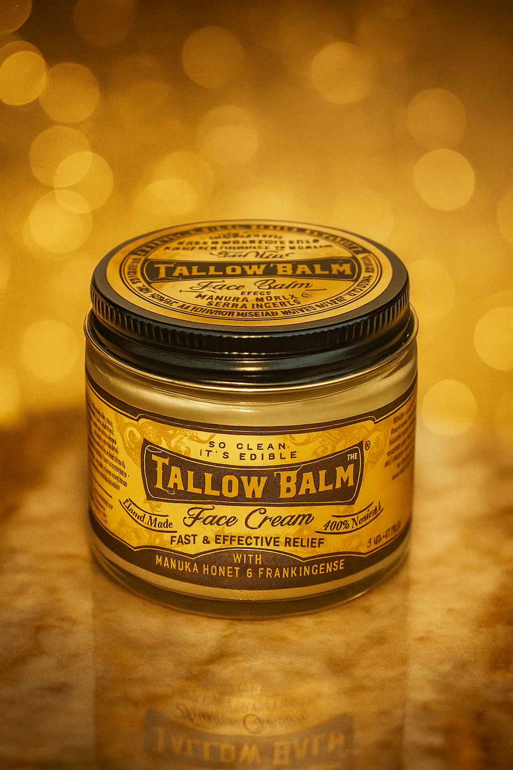 Roots and Leaves, LLC Tallow Face Cream with Manuka Honey &amp; Frankincense