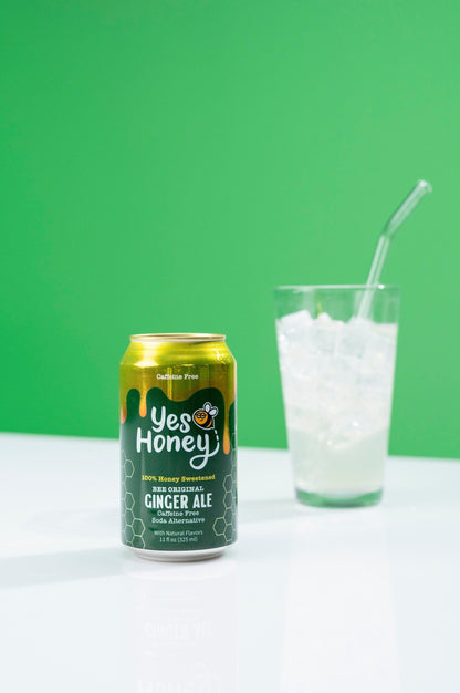 Yes Honey Drink Bee Original Ginger Ale Soda Alternative