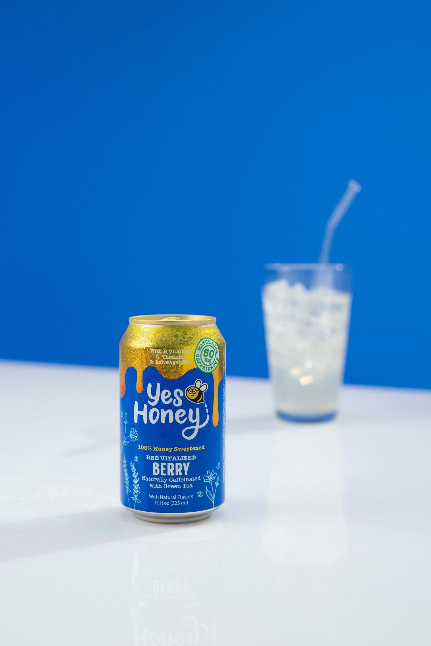Yes Honey Drink Bee Vitalized Sparkling Honey Sweetened Berry Tea