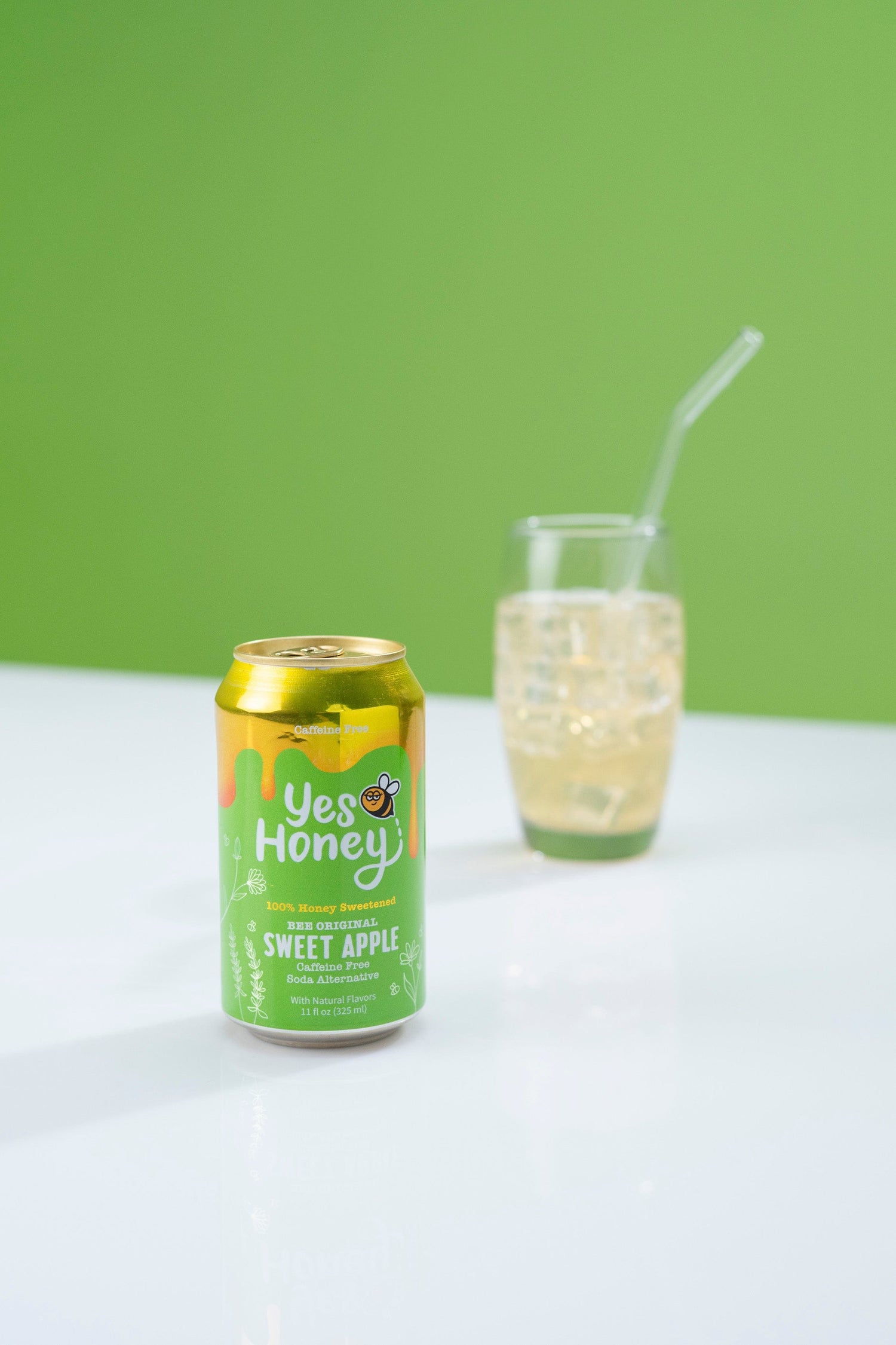 Yes Honey Drink Bee Original Sweet Apple Soda Alternative