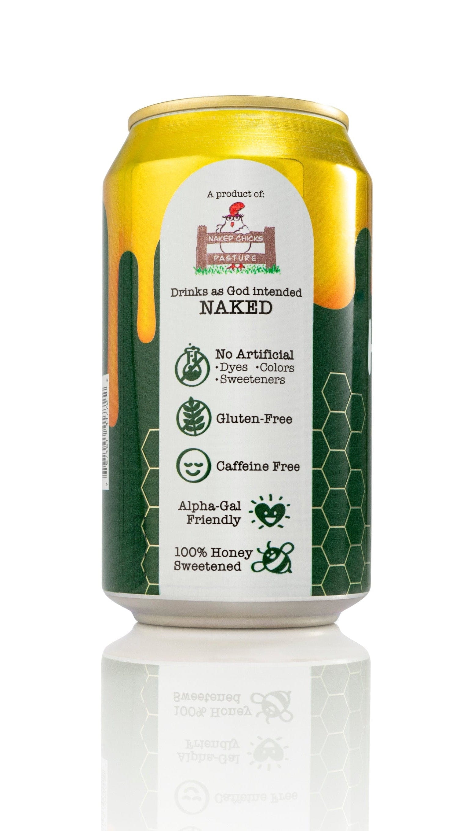 Yes Honey Drink Bee Original Ginger Ale Soda Alternative