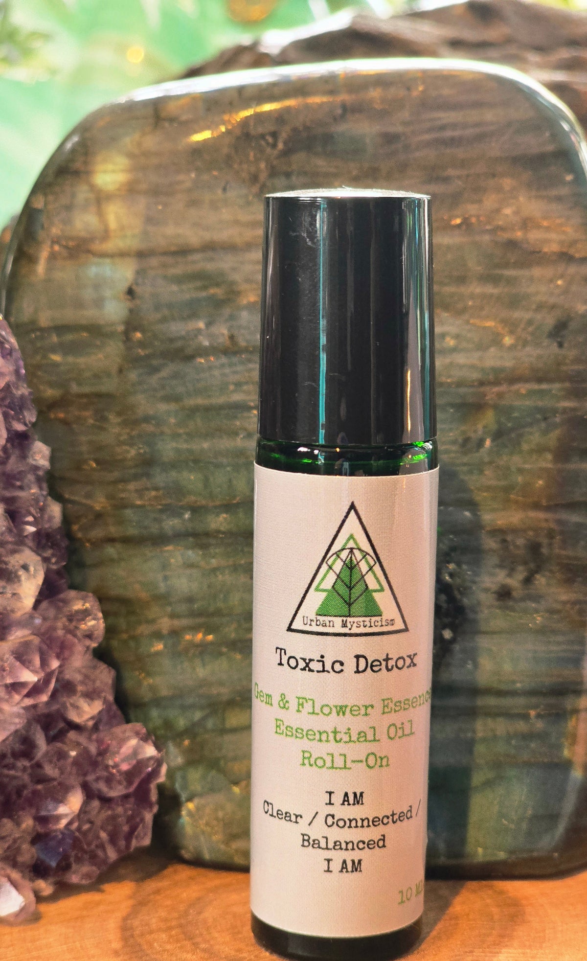 Mint &amp; Sage Aromatherapy Gem &amp; Flower Essence Rollerball