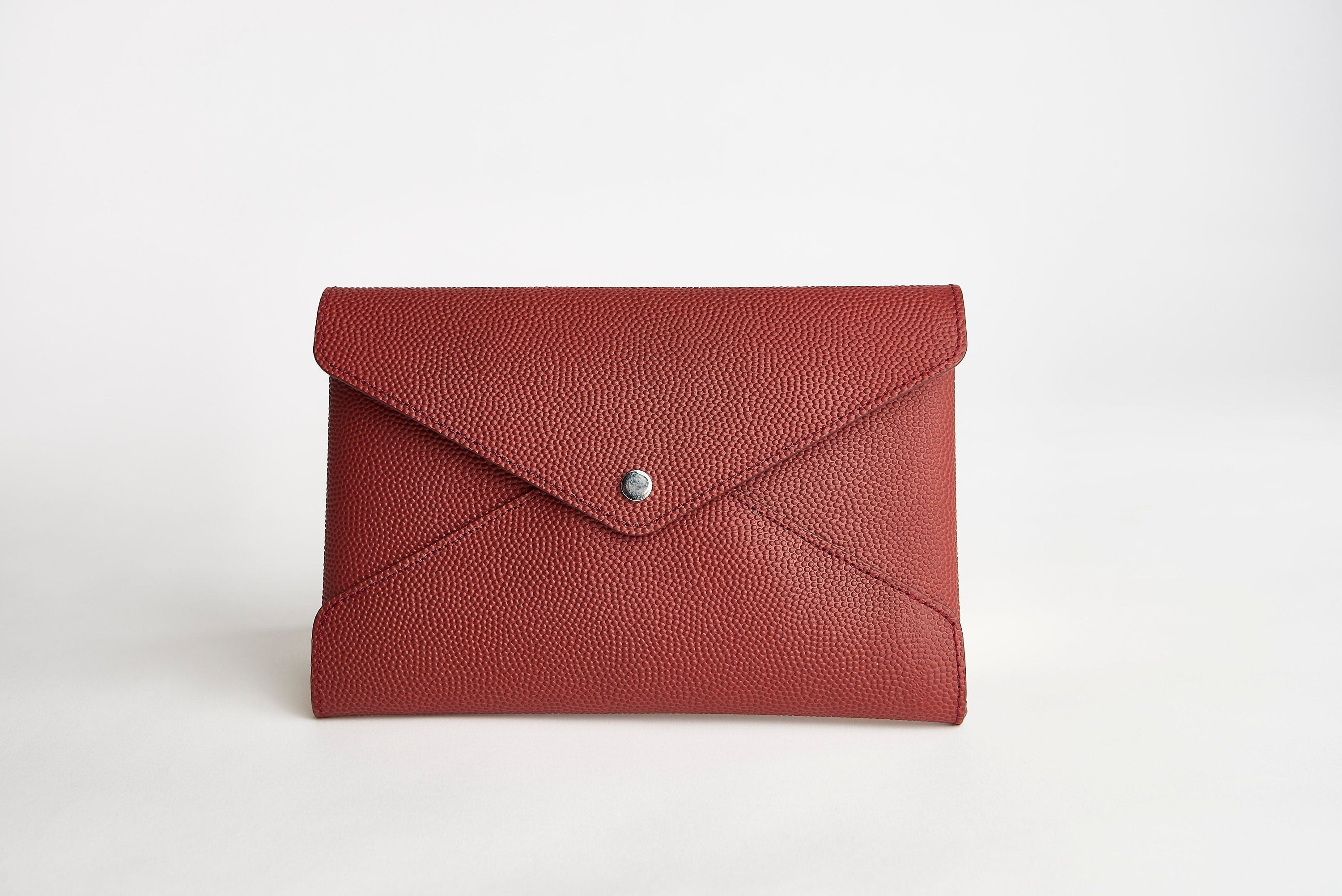 SOUL CARRIER Brown Soul Carrier x ASU Football Leather Clutch