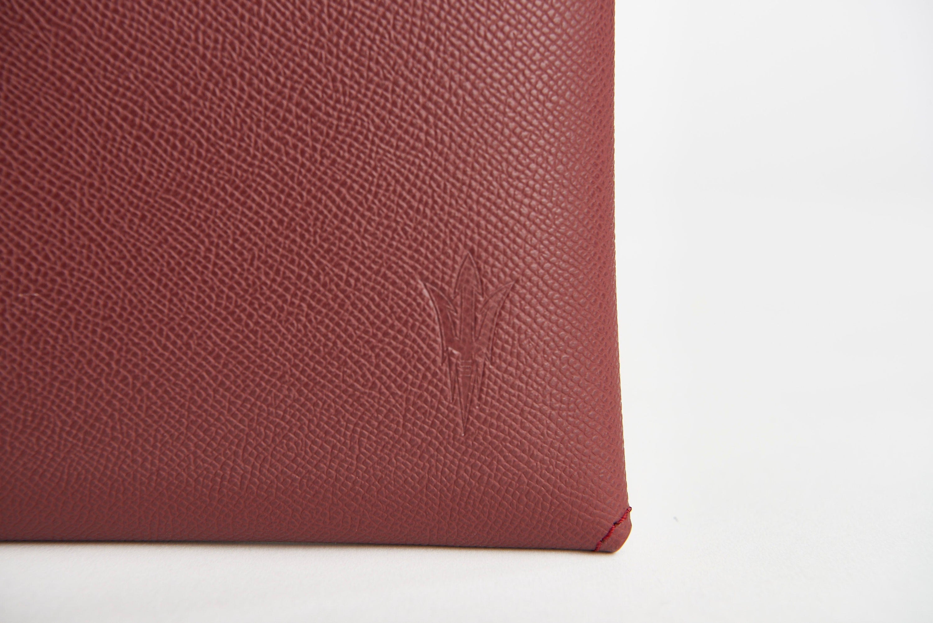 SOUL CARRIER Soul Carrier x ASU Maroon Epsom Leather Clutch