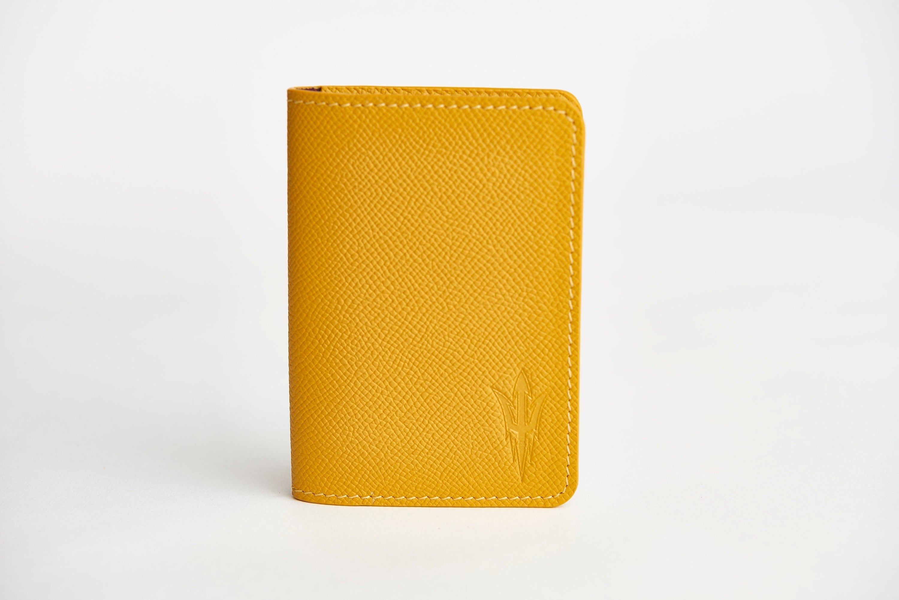 SOUL CARRIER ASU Wallet: Gold Epsom Leather Bifold