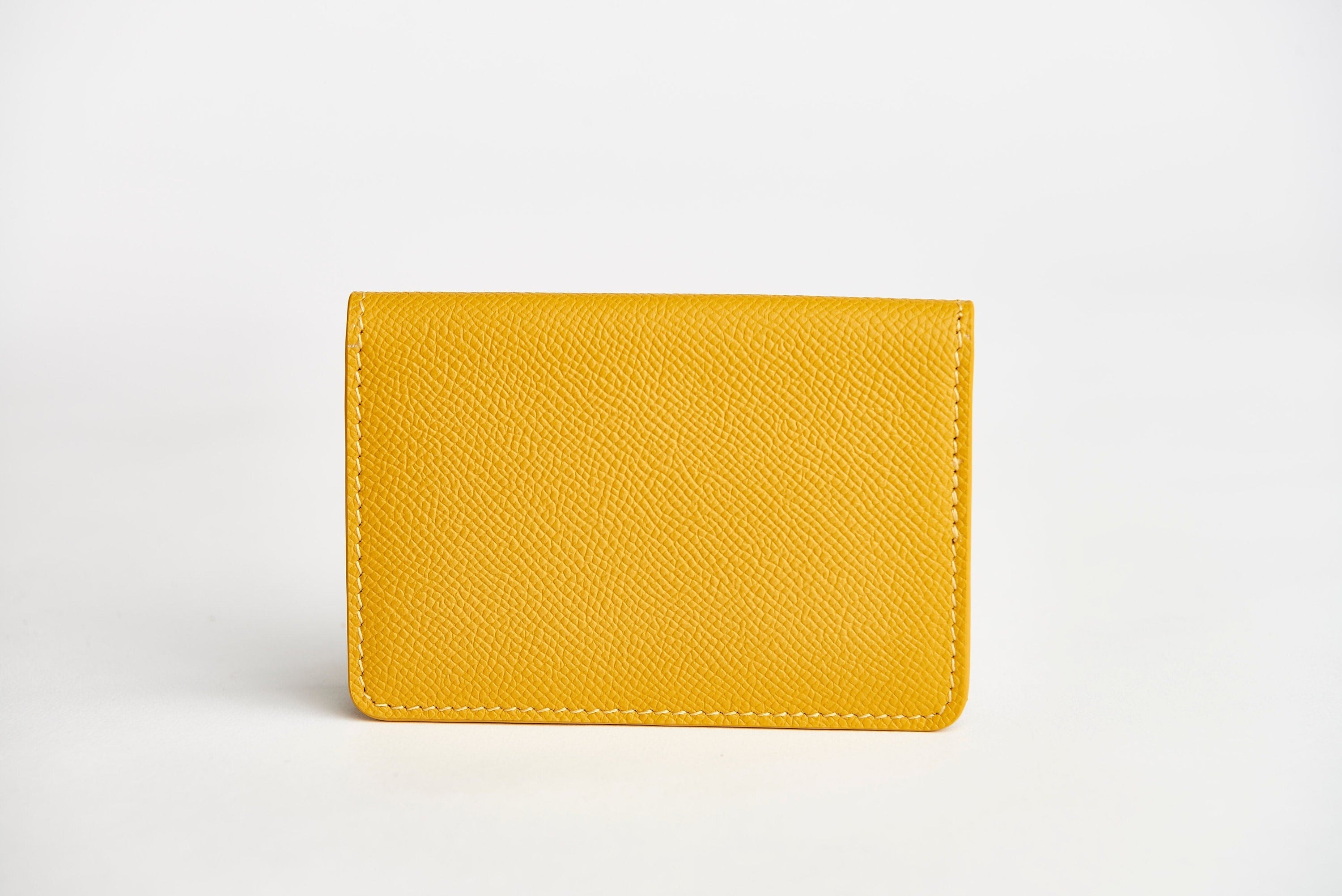 SOUL CARRIER ASU Wallet: Gold Epsom Leather Bifold