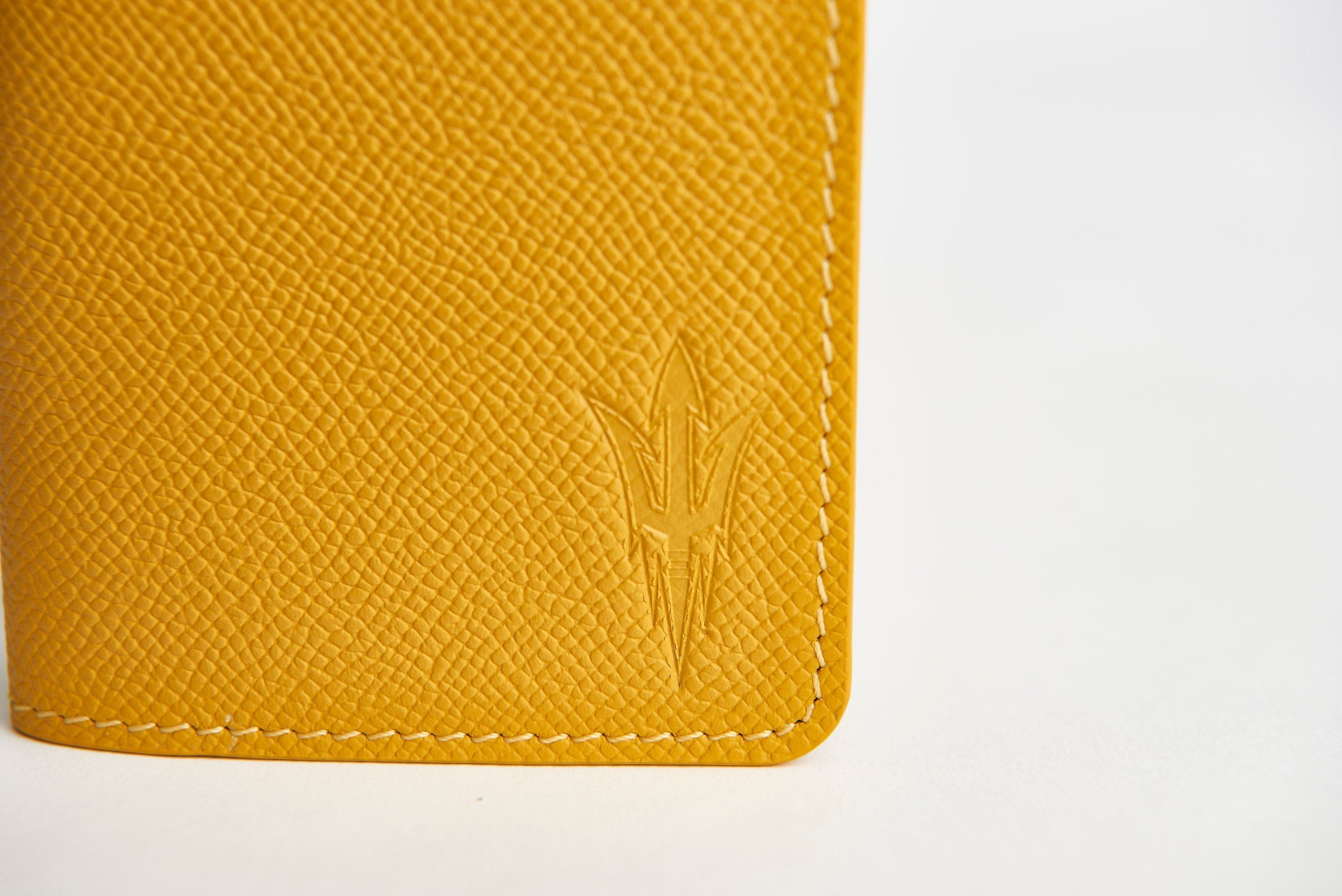 SOUL CARRIER ASU Wallet: Gold Epsom Leather Bifold