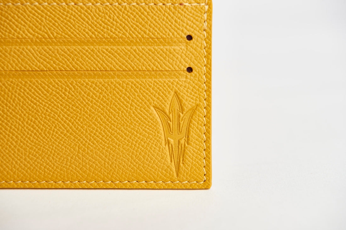 ASU Gold Epsom Leather Card Case