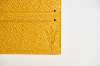 ASU Gold Epsom Leather Card Case