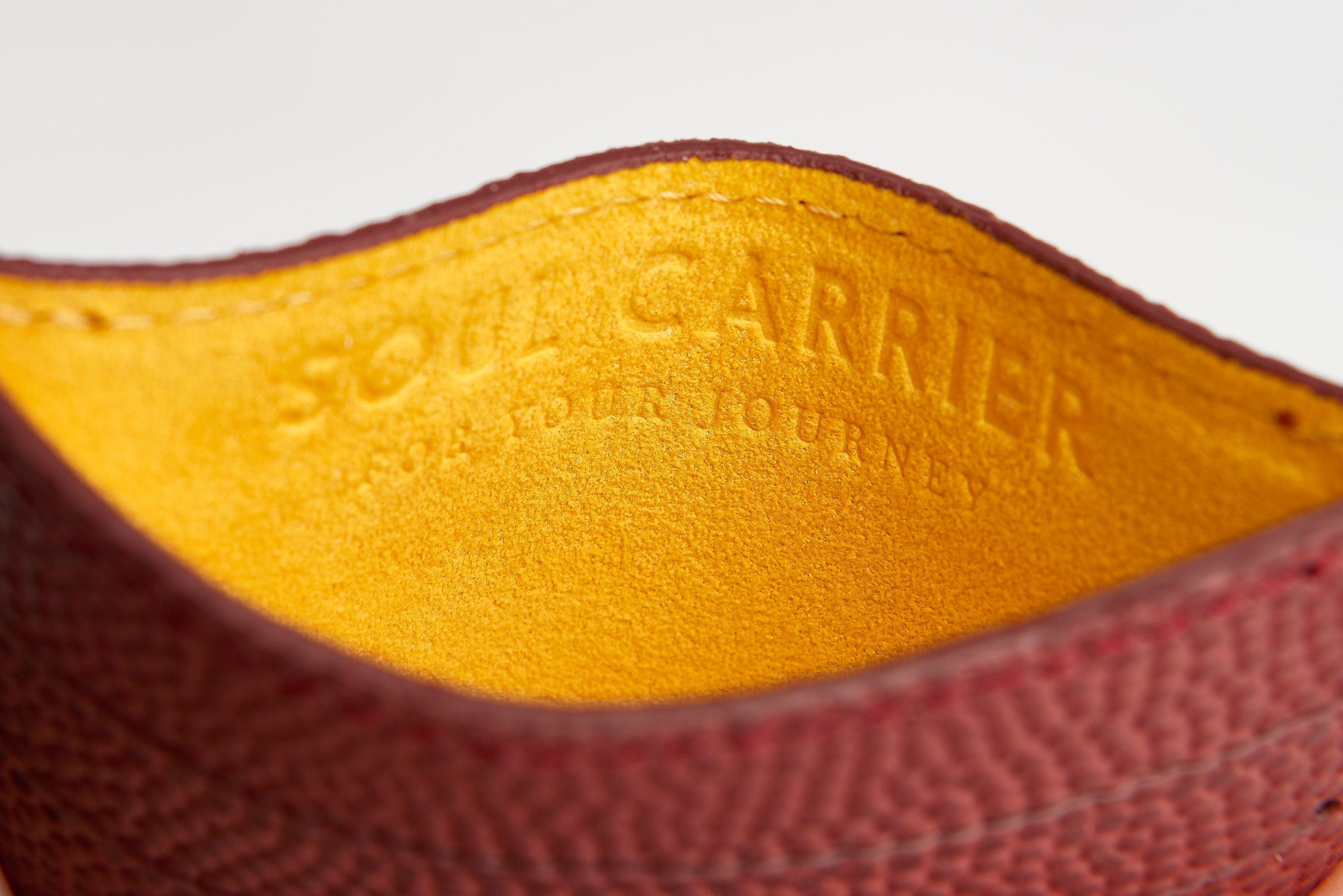 SOUL CARRIER Brown ASU Football Leather Card Case