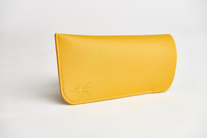ASU Gold Epsom Leather Sunglass Case Holder