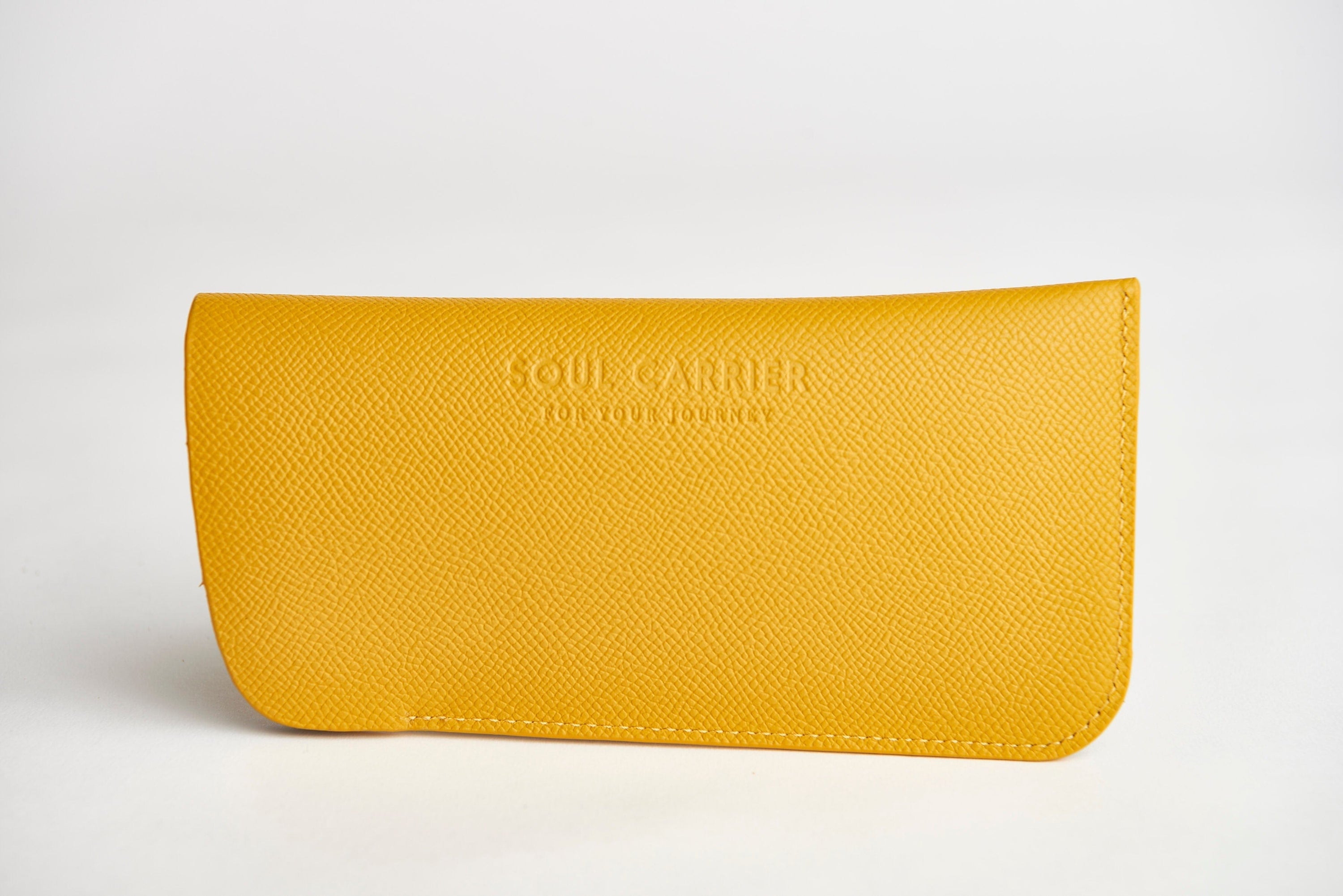 SOUL CARRIER ASU Gold Epsom Leather Sunglass Case Holder