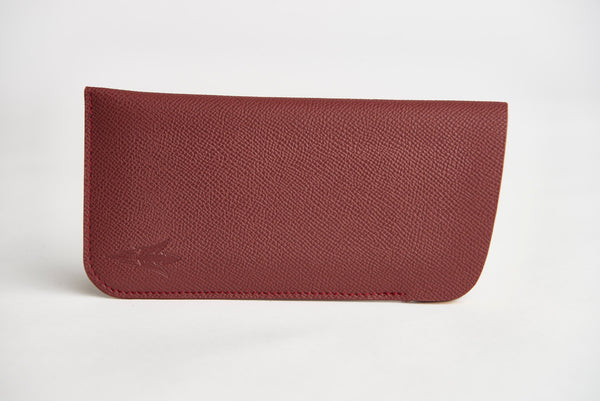 SOUL CARRIER ASU Maroon Epsom Leather Sunglass Case Holder