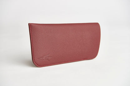 ASU Maroon Epsom Leather Sunglass Case Holder
