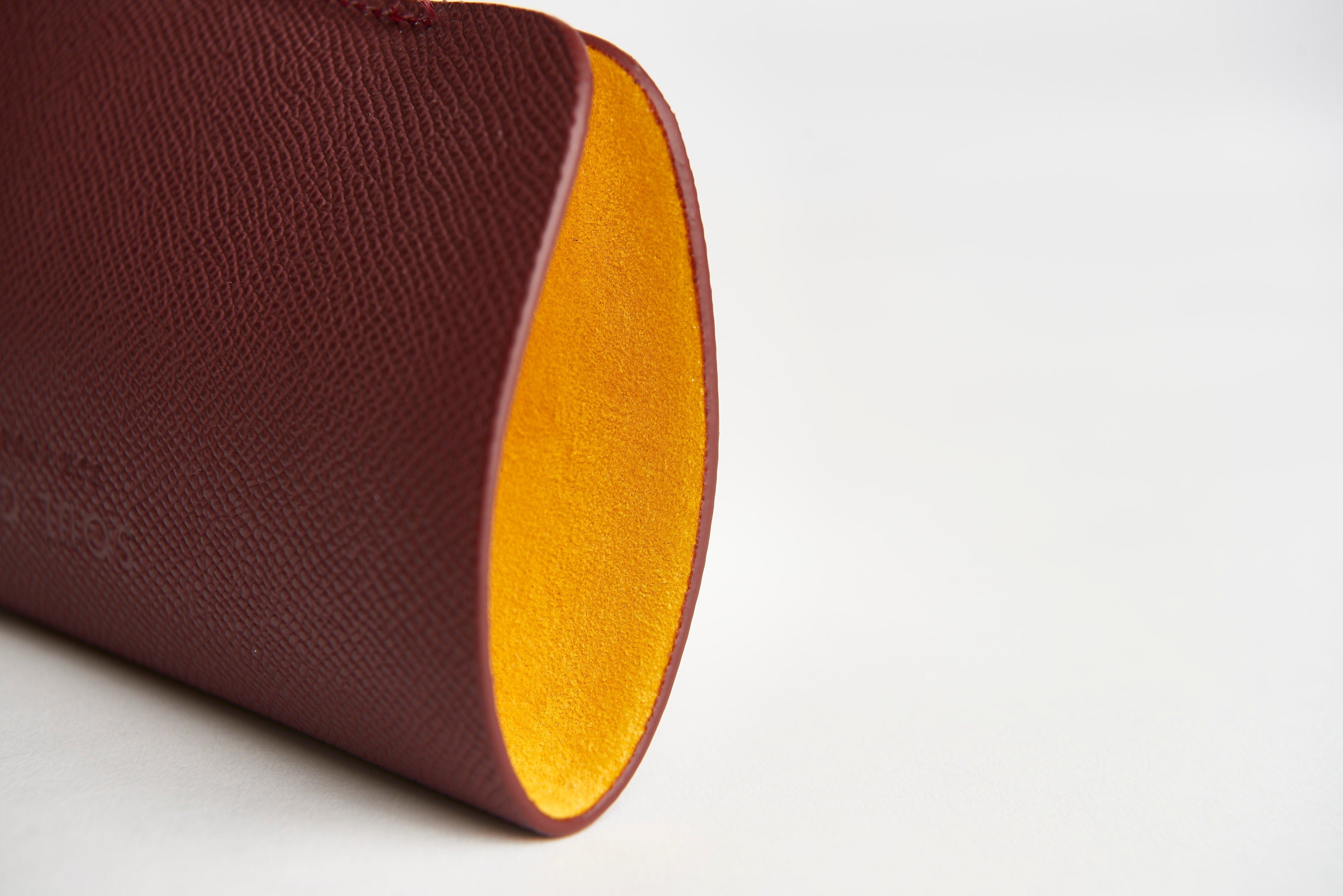 ASU Maroon Epsom Leather Sunglass Case Holder