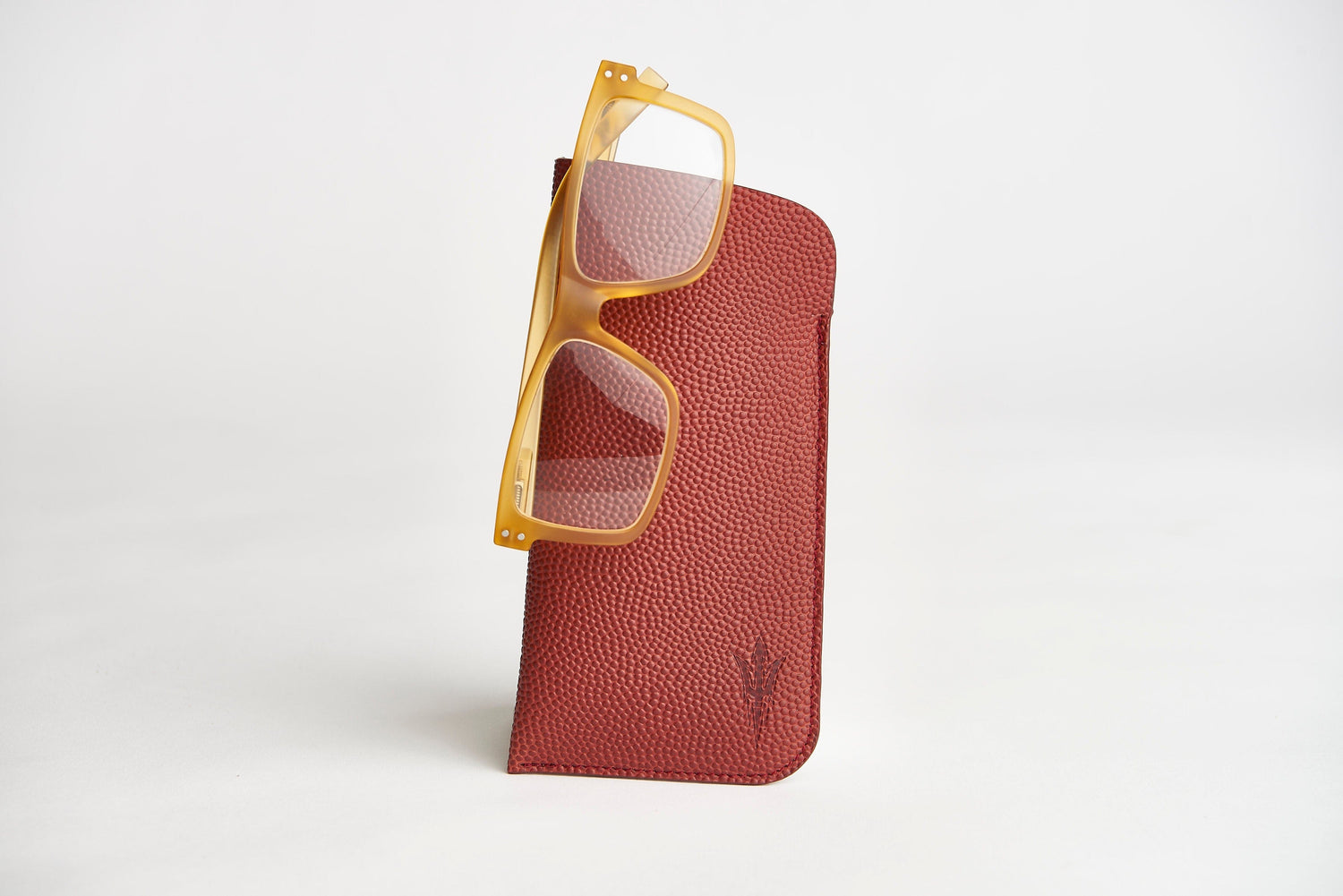 ASU Football Leather Sunglass Case Holder