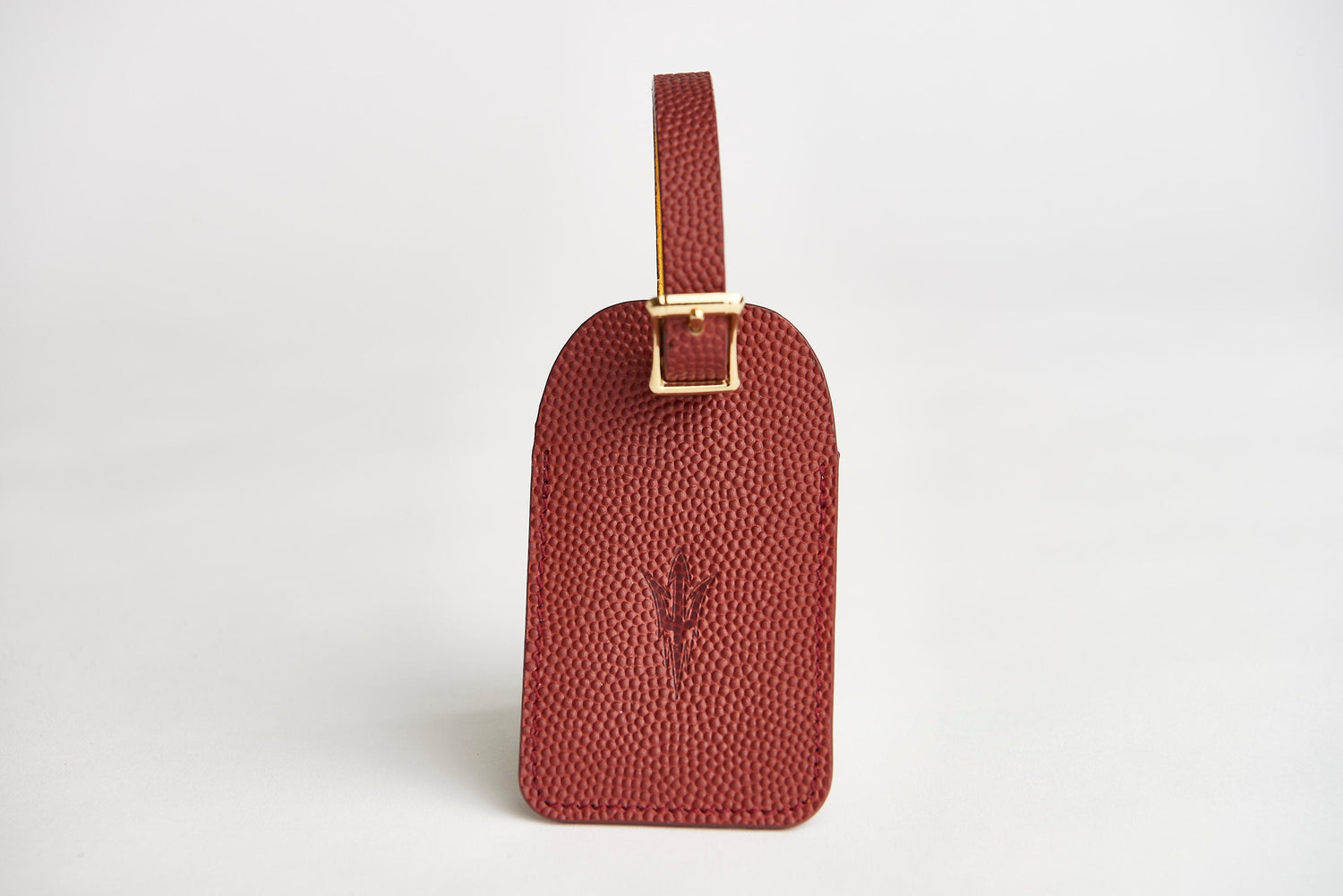 ASU Football Leather Luggage Tag