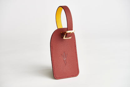 ASU Football Leather Luggage Tag