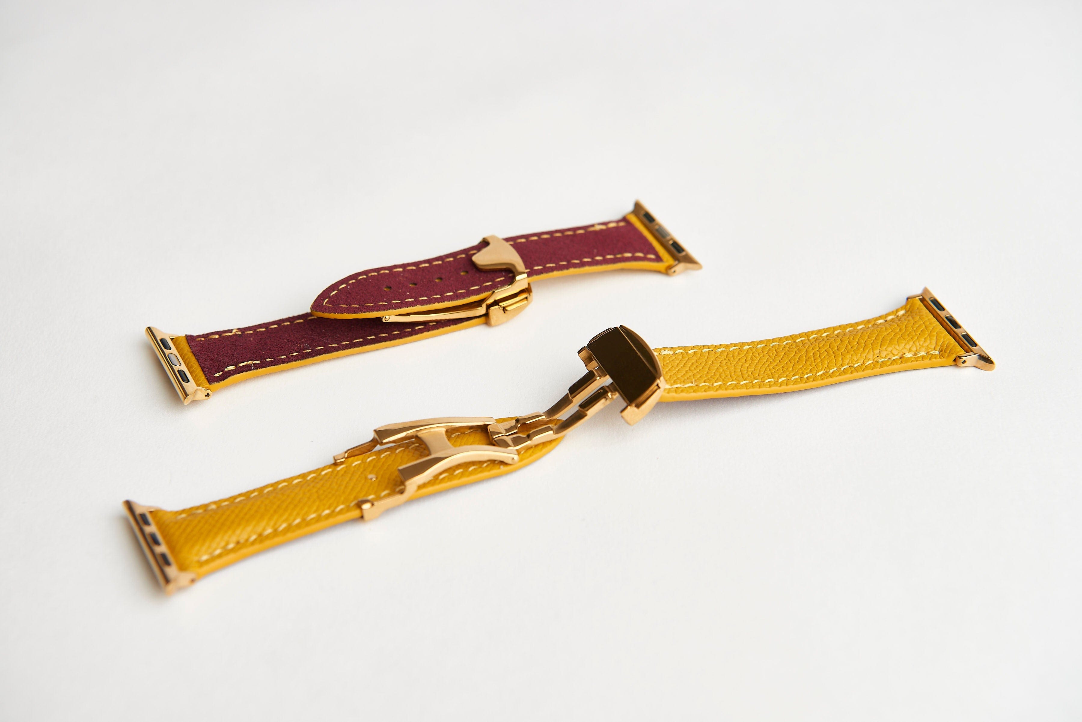 ASU Maroon Epsom Apple Watch Band (Women&