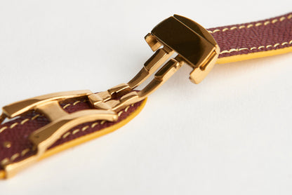 ASU Maroon Epsom Apple Watch Band (Women&