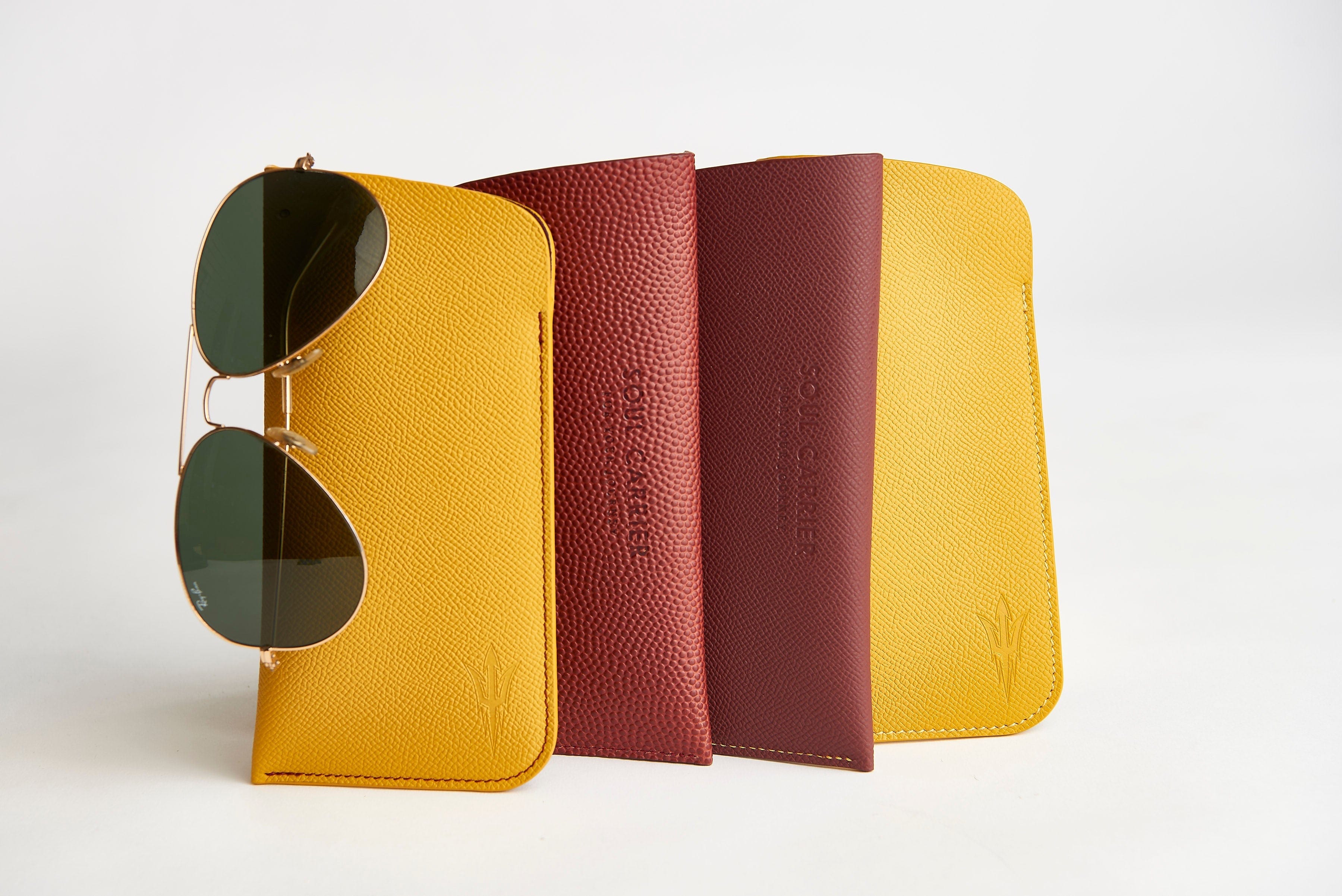 ASU Football Leather Sunglass Case Holder
