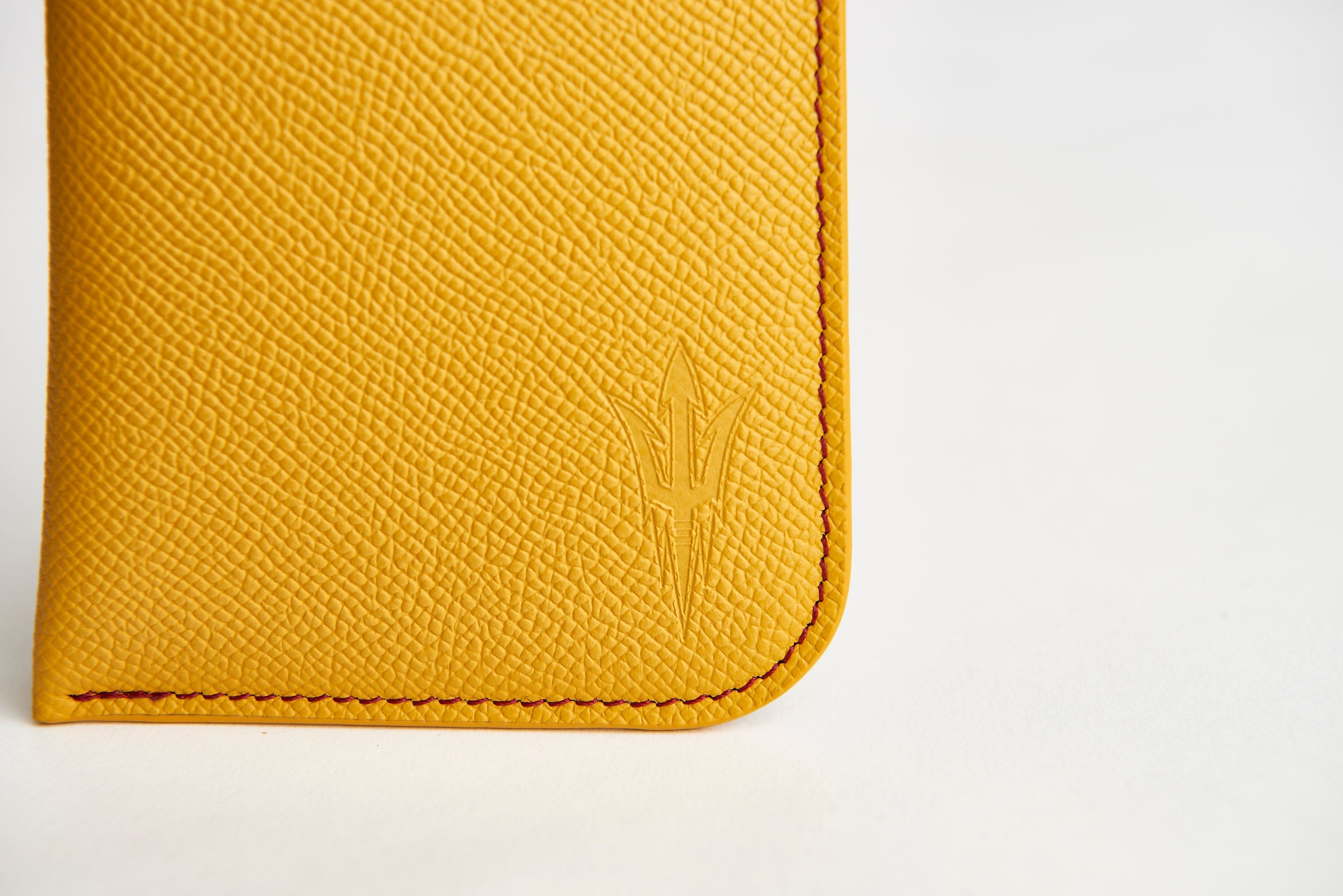 ASU Gold Epsom Leather Sunglass Case Holder