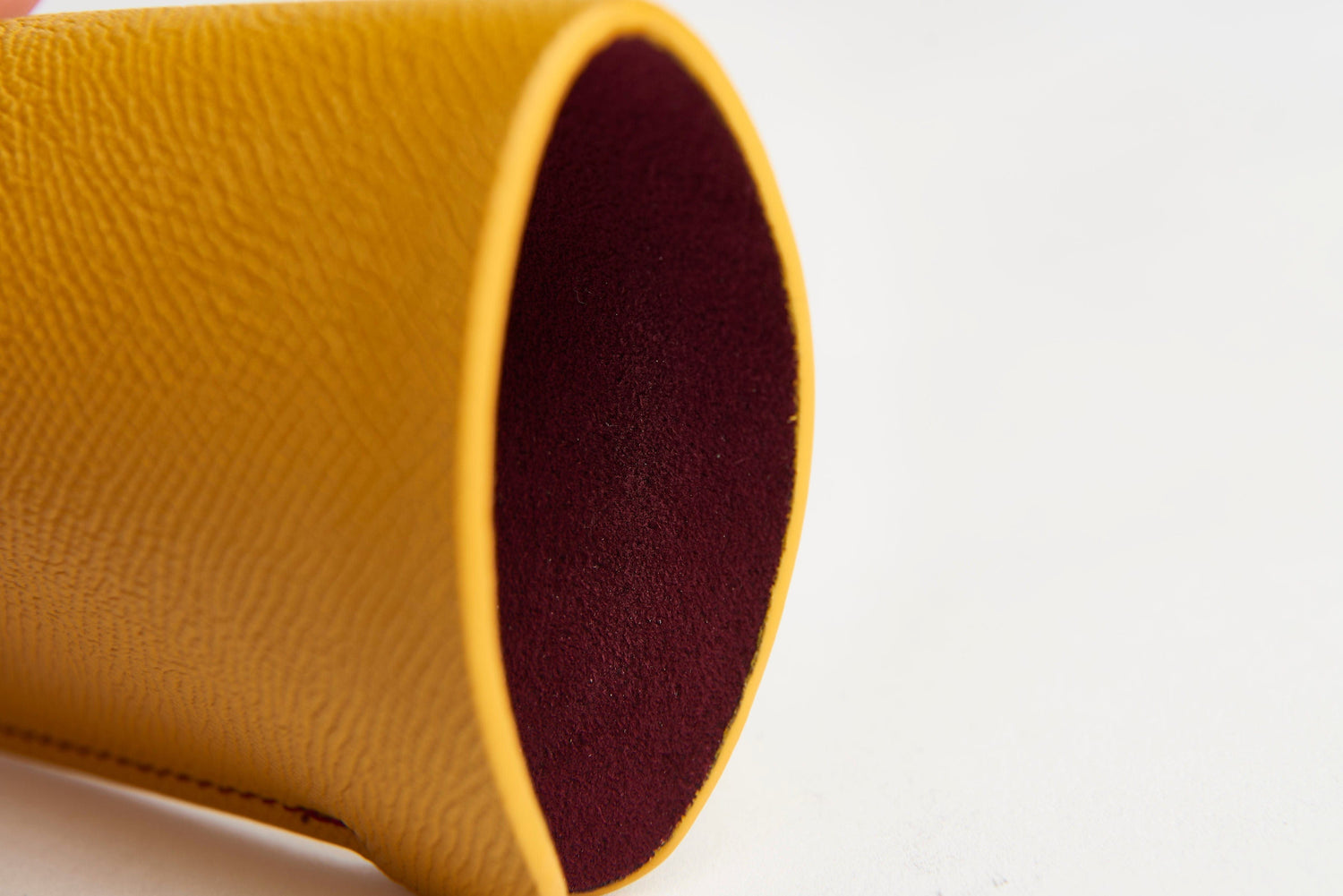 ASU Gold Epsom Leather Sunglass Case Holder