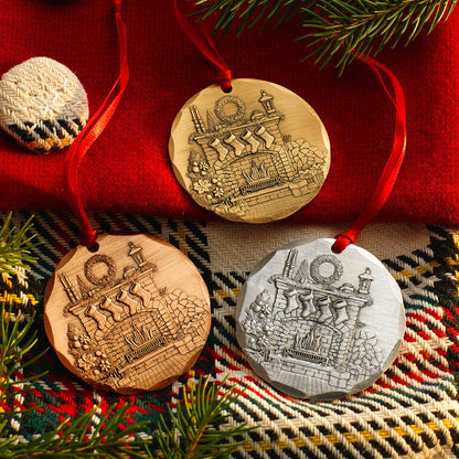 2026 Annual Ornament- Cozy Christmas Hearth (Aluminum)