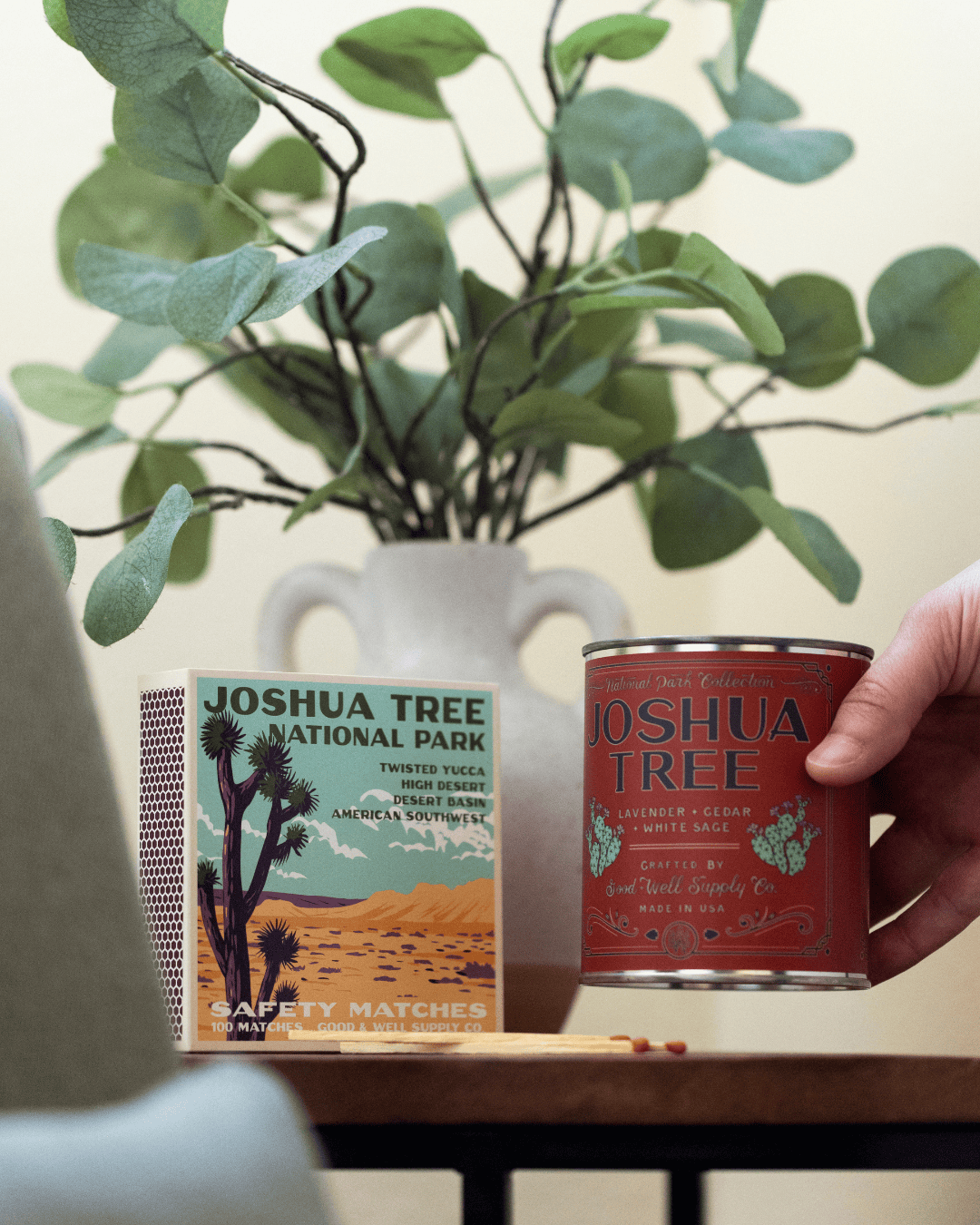 Good &amp; Well Supply Co. Joshua Tree Vintage National Park Cabin Matches